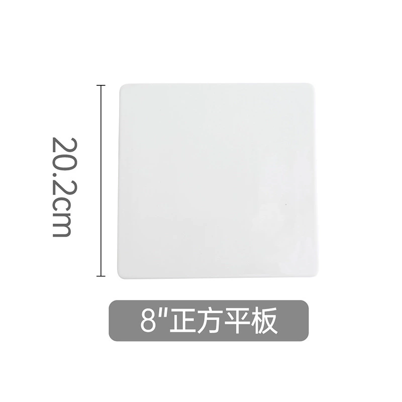 Plato de servir rectangular blanco tableware view 6