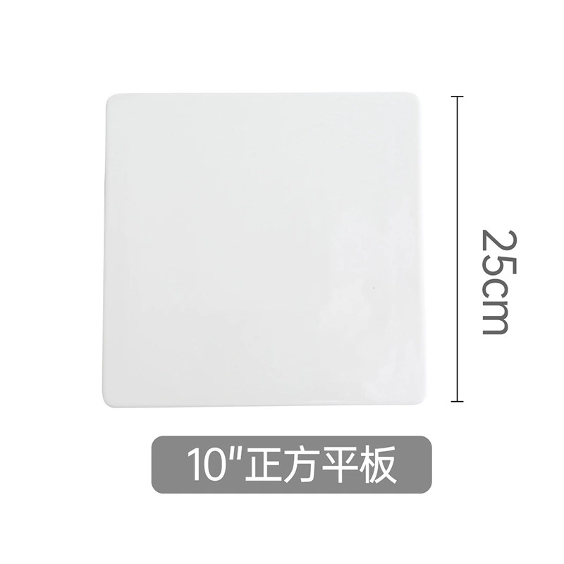 Plato de servir rectangular blanco tableware view 7