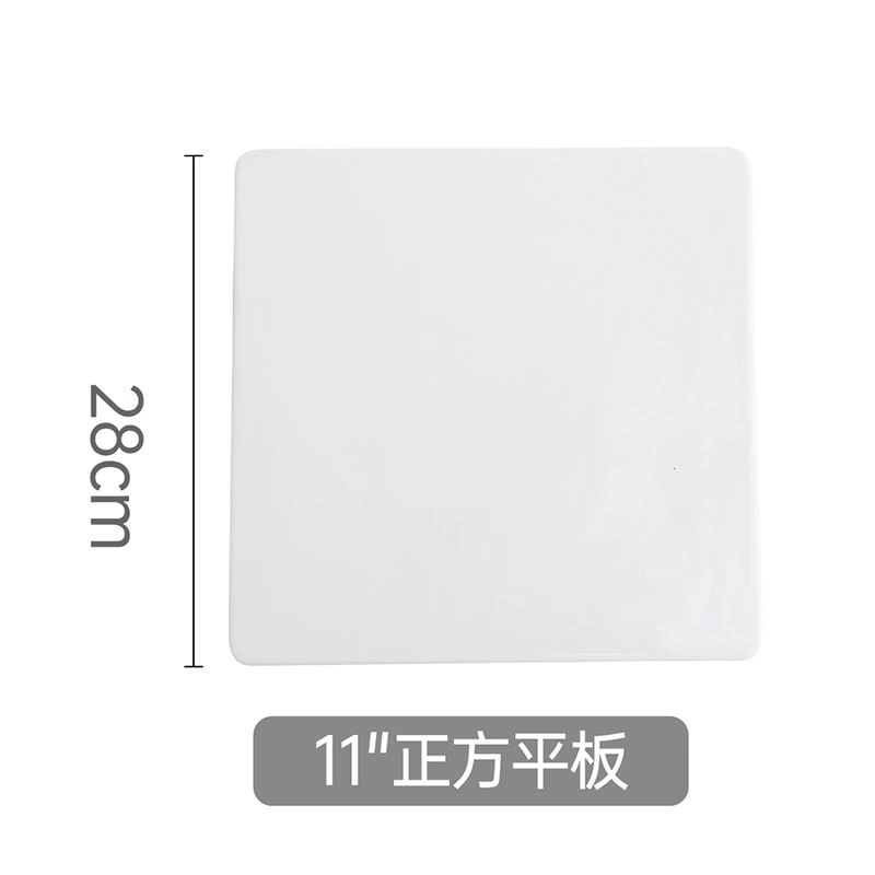 Plato de servir rectangular blanco tableware view 8