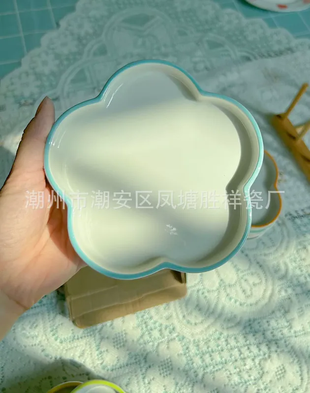 플로럴 케이크 접시 크라프트 박스 포함 tableware view 8