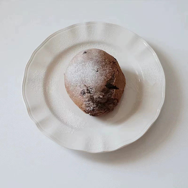 Tigela de sopa de cerâmica criativa e prato de frutas