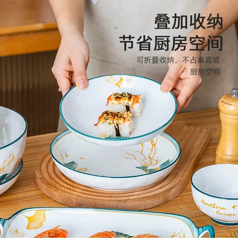 Porcelain Dinnerware Set tableware view 4