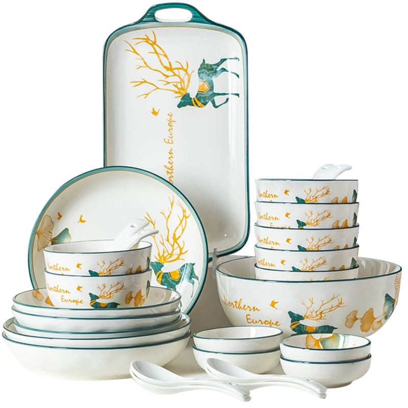 Porcelain Dinnerware Set tableware view 5
