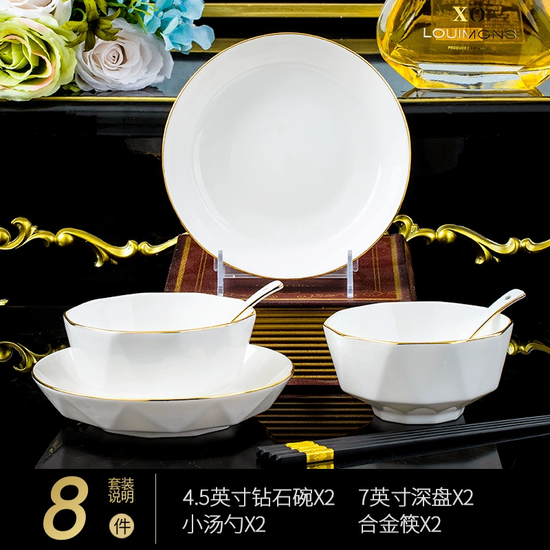 Set de vaisselle en porcelaine osseuse de Jingdezhen tableware view 6