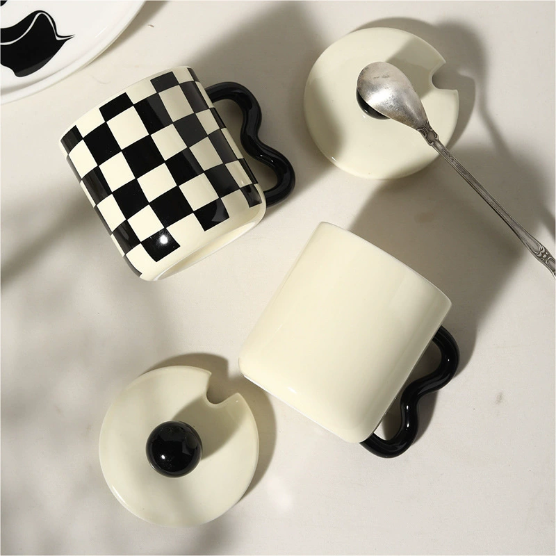Checkered Ceramic Mug