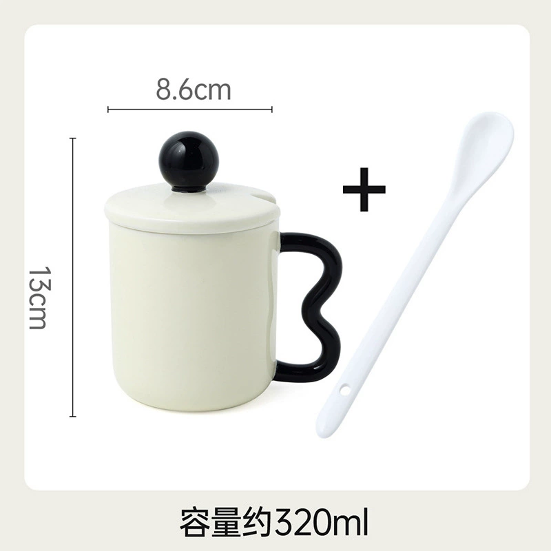 Checkered Ceramic Mug tableware view 9
