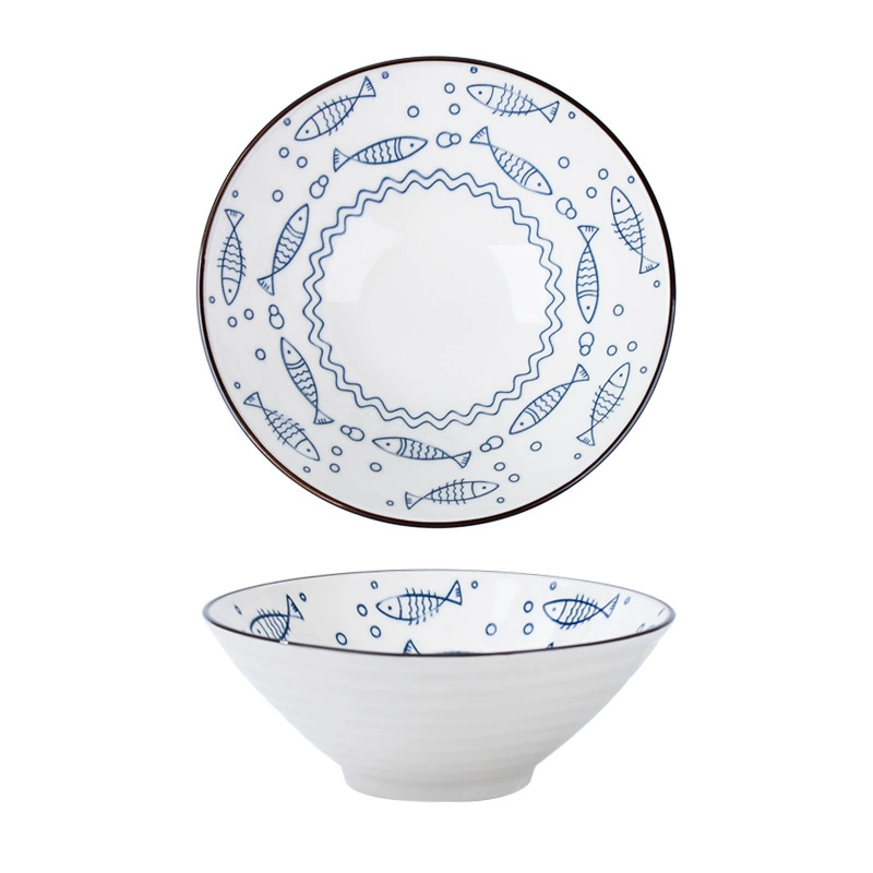 8 Inch Ceramic Noodle Bowl tableware view 5