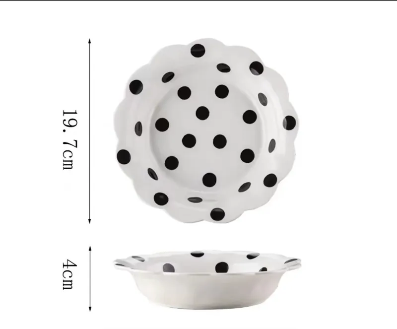 طبق شوربة زهري ريفي مرسوم يدوياً tableware view 10