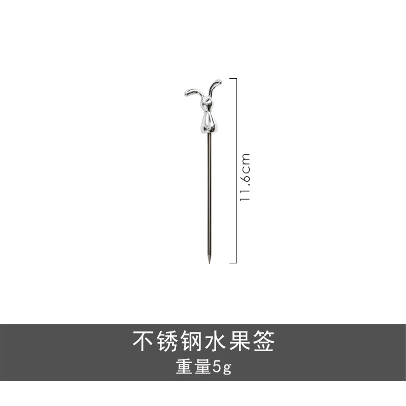 Stainless Steel Fruit Fork with Rabbit Design tableware view 8