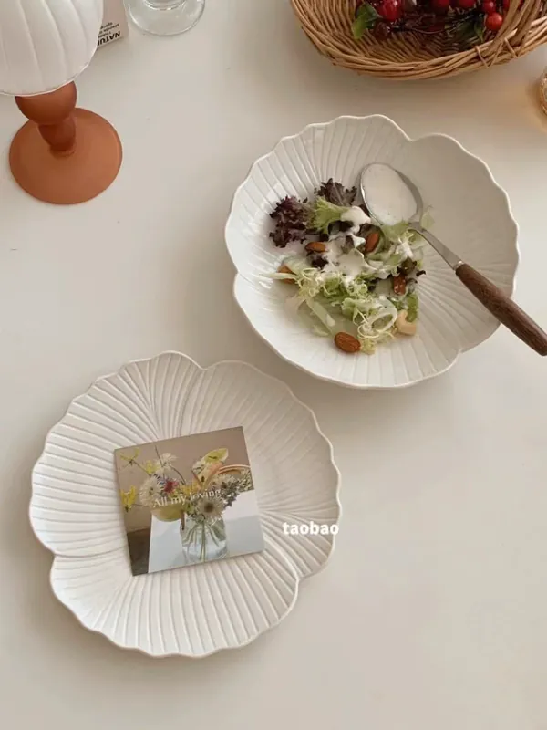 Creative Ceramic Soup Bowl and Fruit Plate tableware