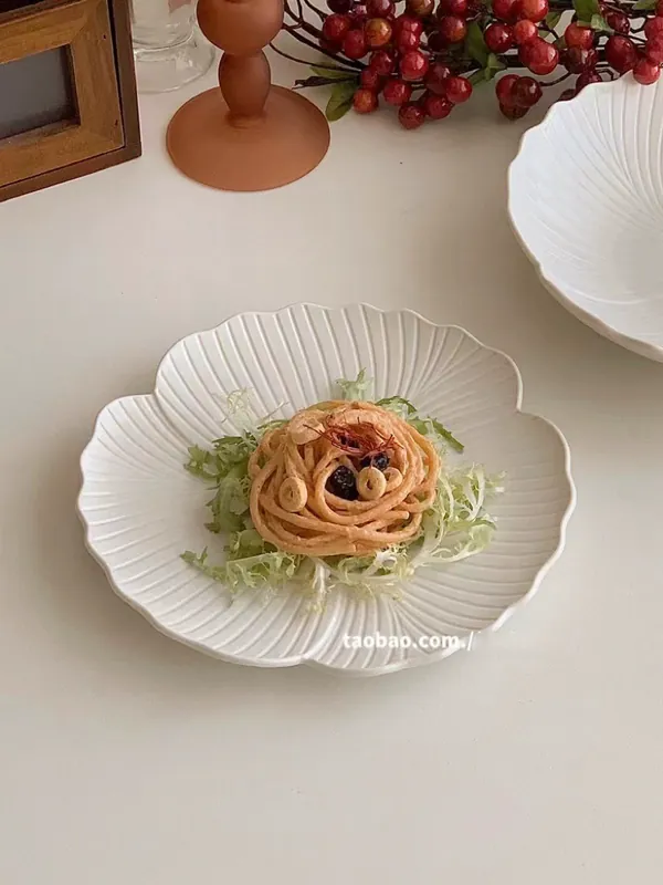 Creative Ceramic Soup Bowl and Fruit Plate tableware view 2