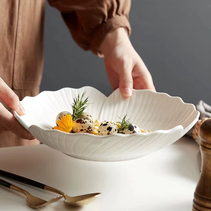 Creative Ceramic Soup Bowl and Fruit Plate tableware view 4
