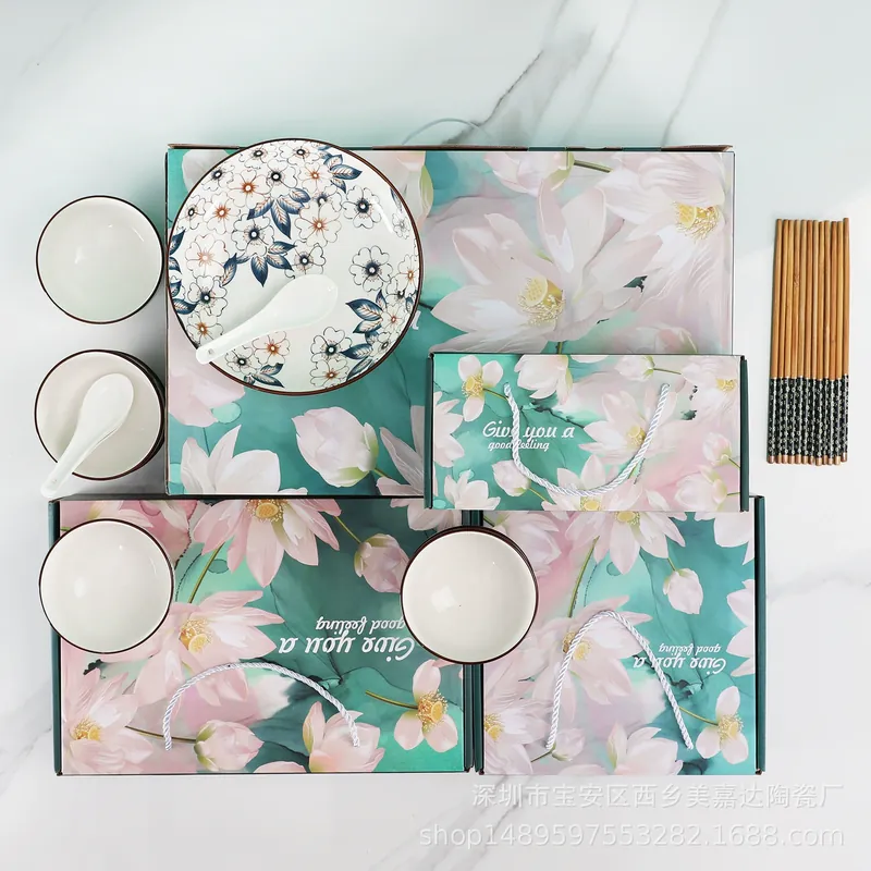 Porcelain Dinnerware Set Gift Box tableware view 4