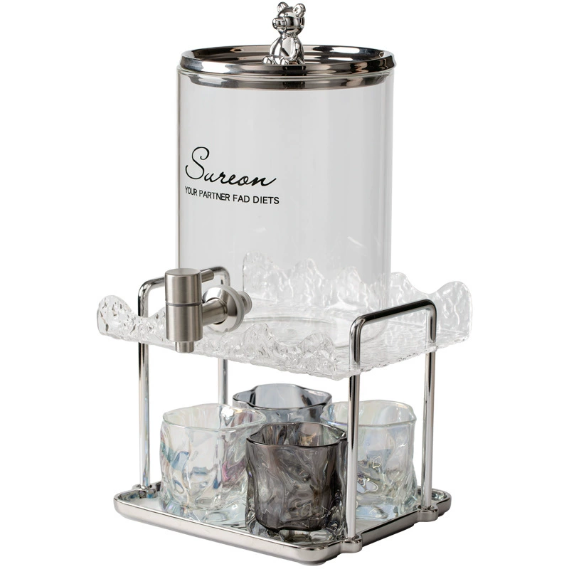 Dispenser de água de vidro com torneira tableware view 5