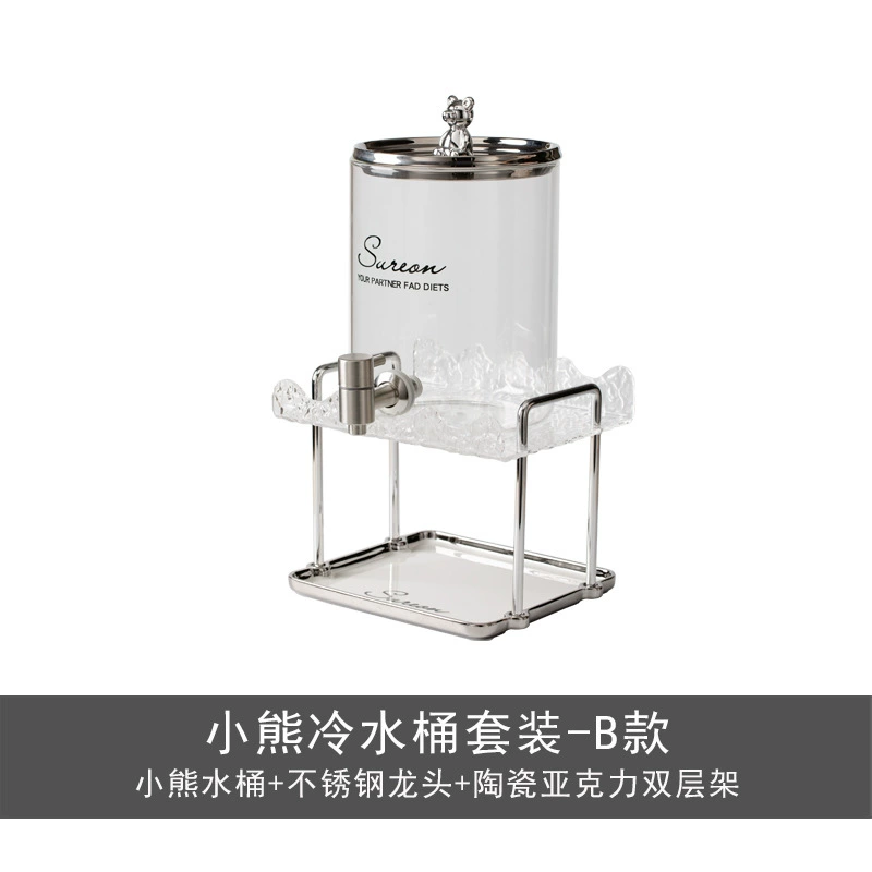 Dispenser de água de vidro com torneira tableware view 7