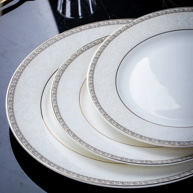 Hand-Painted Bone China Dinnerware Set tableware view 4
