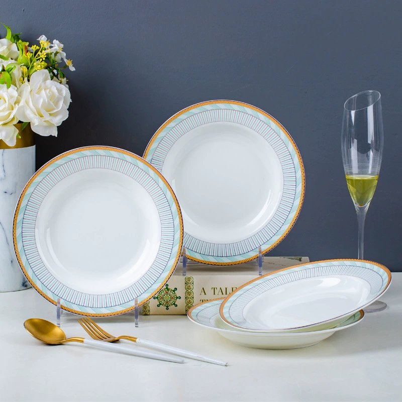 Service de table en porcelaine bleue tableware view 8