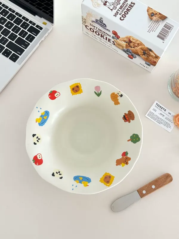Assiette à soupe cartoon tableware view 7