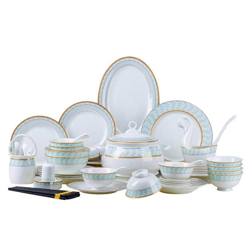 Hand-Painted Bone China Dinnerware Set tableware view 5