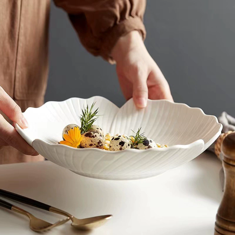 Creative Ceramic Soup Bowl and Fruit Plate tableware view 2