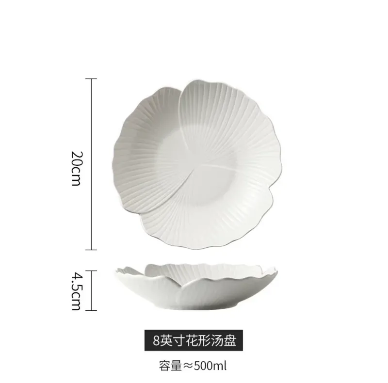 Creative Ceramic Soup Bowl and Fruit Plate tableware view 5