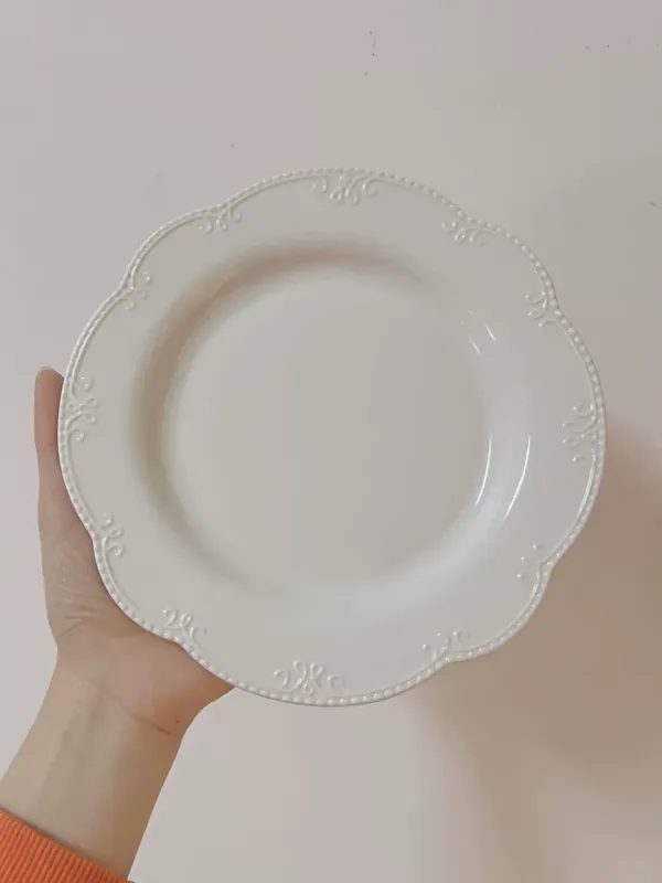European Relief Dessert Plate tableware view 2