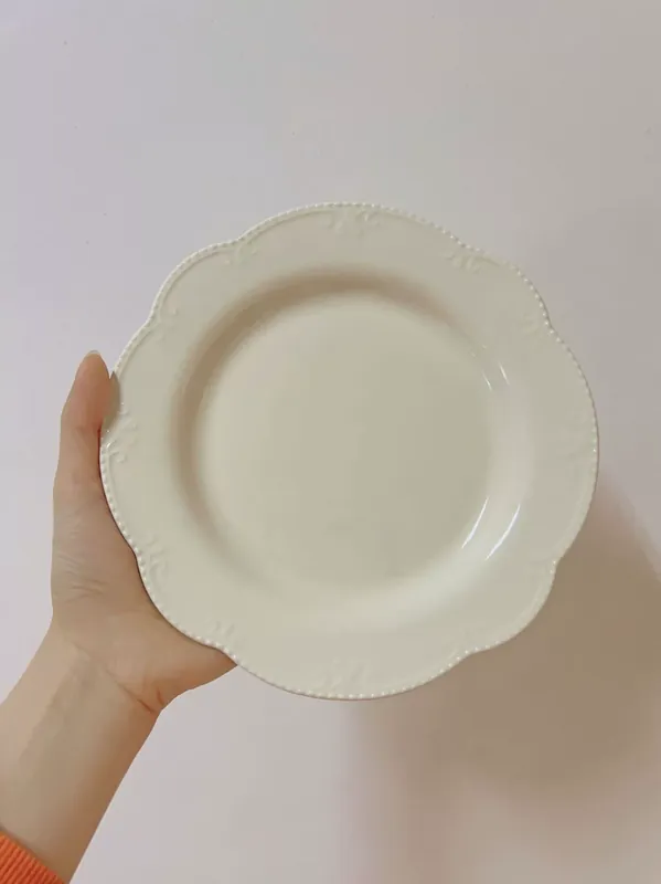 European Relief Dessert Plate tableware view 5