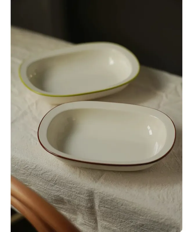 طبق خبز سيراميك كلاسيكي tableware view 2