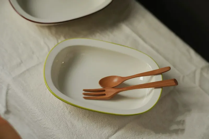 طبق خبز سيراميك كلاسيكي tableware view 3