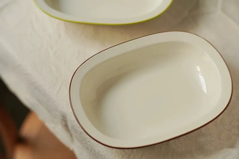 طبق خبز سيراميك كلاسيكي tableware view 5