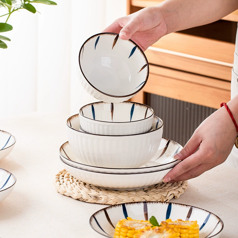 핸드페인팅 본차이나 식기 세트 tableware view 3
