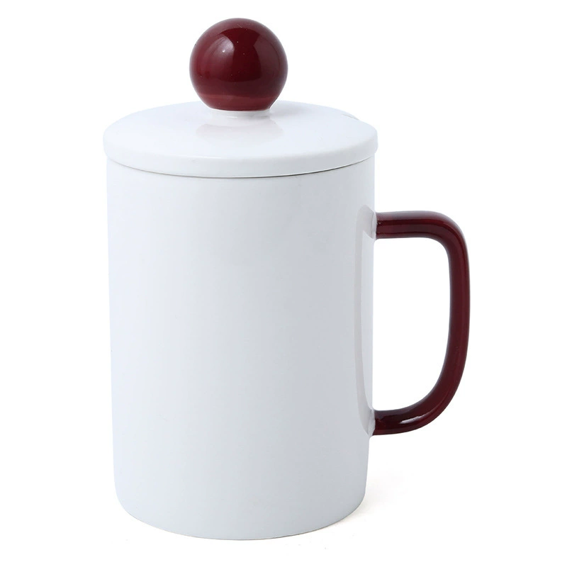 كوب سيراميك مع غطاء وملعقة tableware view 5