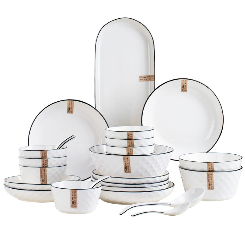 Hand-Painted Bone China Dinnerware Set tableware view 5