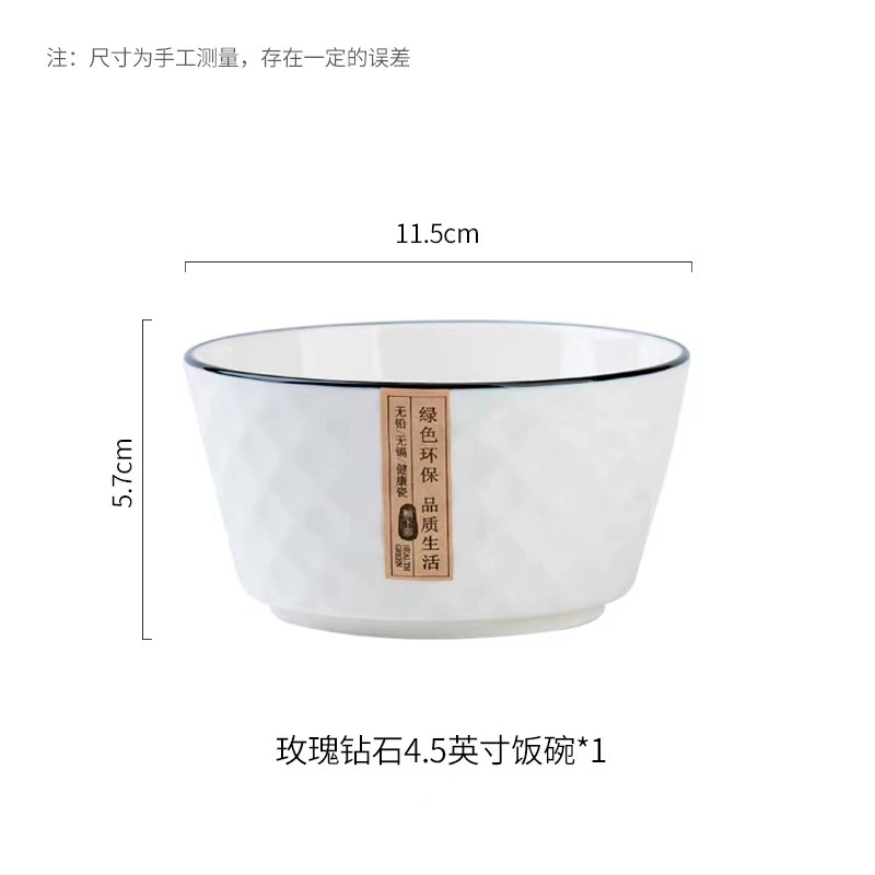 Hand-Painted Bone China Dinnerware Set tableware view 6