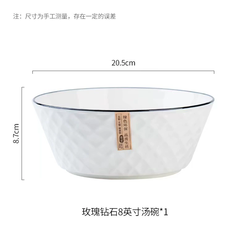 Hand-Painted Bone China Dinnerware Set tableware view 8