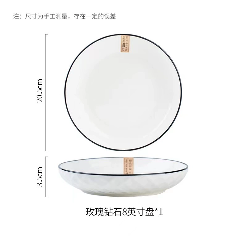 Hand-Painted Bone China Dinnerware Set tableware view 10