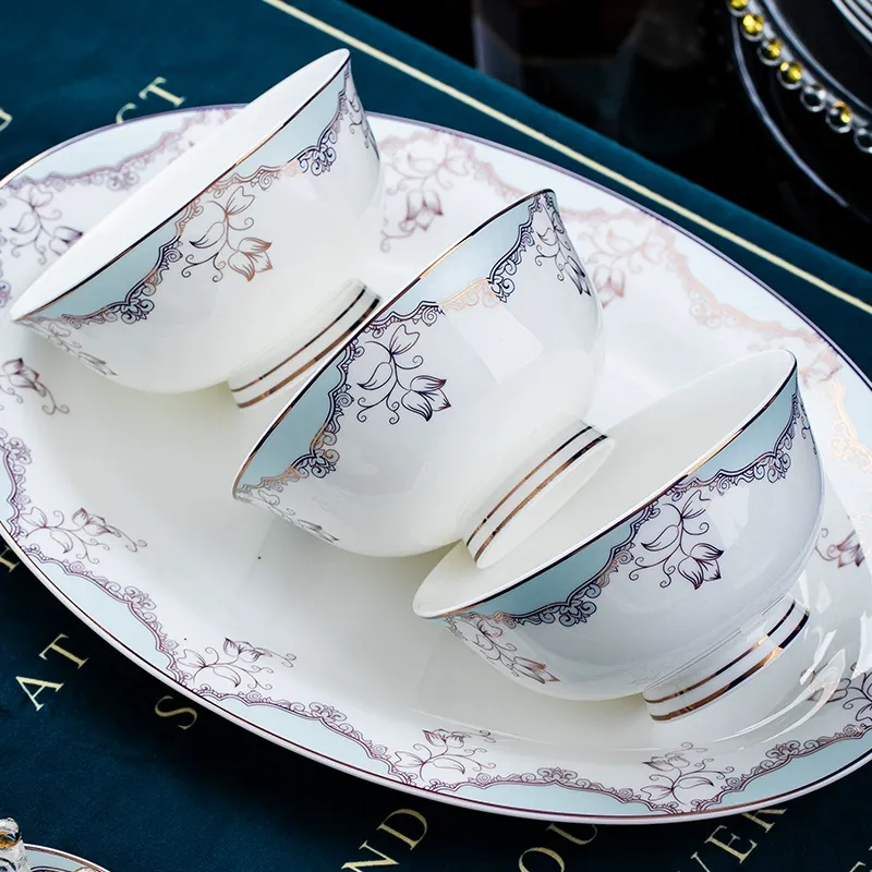 European Bone China Dinnerware Gift Set tableware view 4