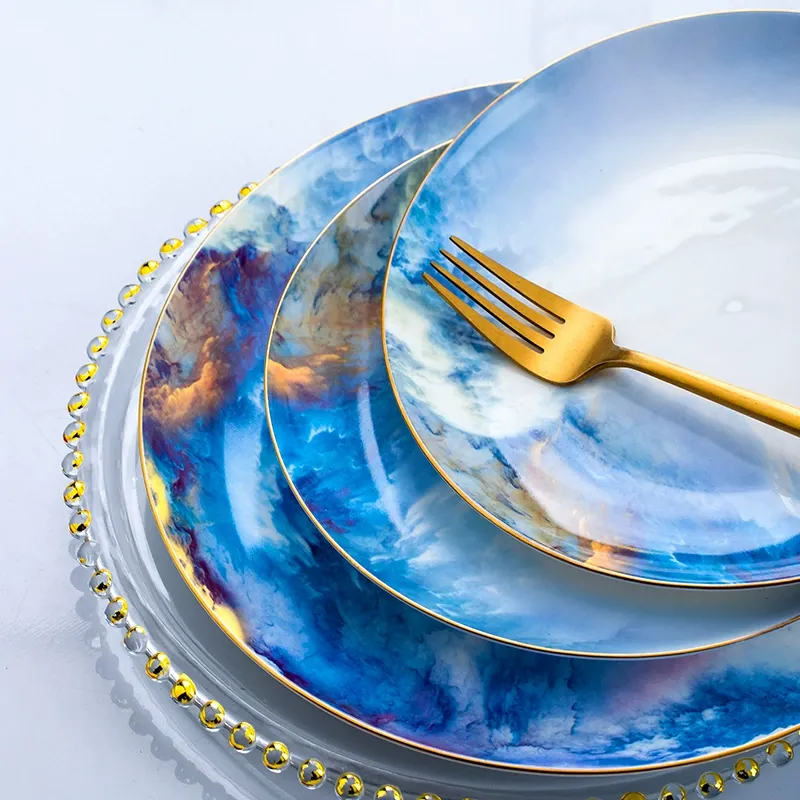 طقم أدوات مائدة بورسلين عظمي صيني جديد tableware view 3