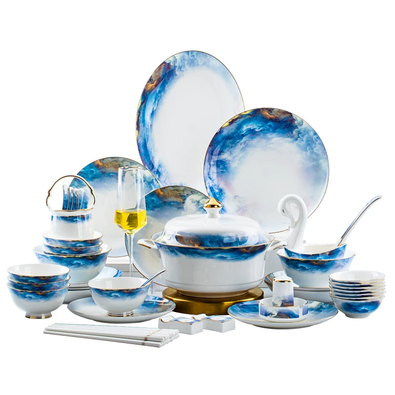 طقم أدوات مائدة بورسلين عظمي صيني جديد tableware view 5