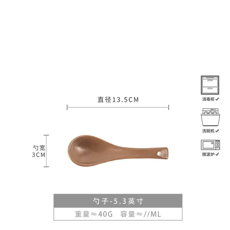 Vintage Ceramic Spoon tableware view 7