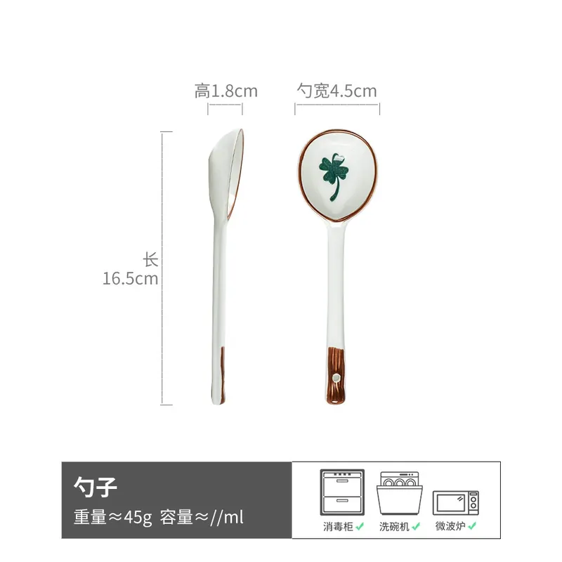 Vintage Ceramic Spoon tableware view 9