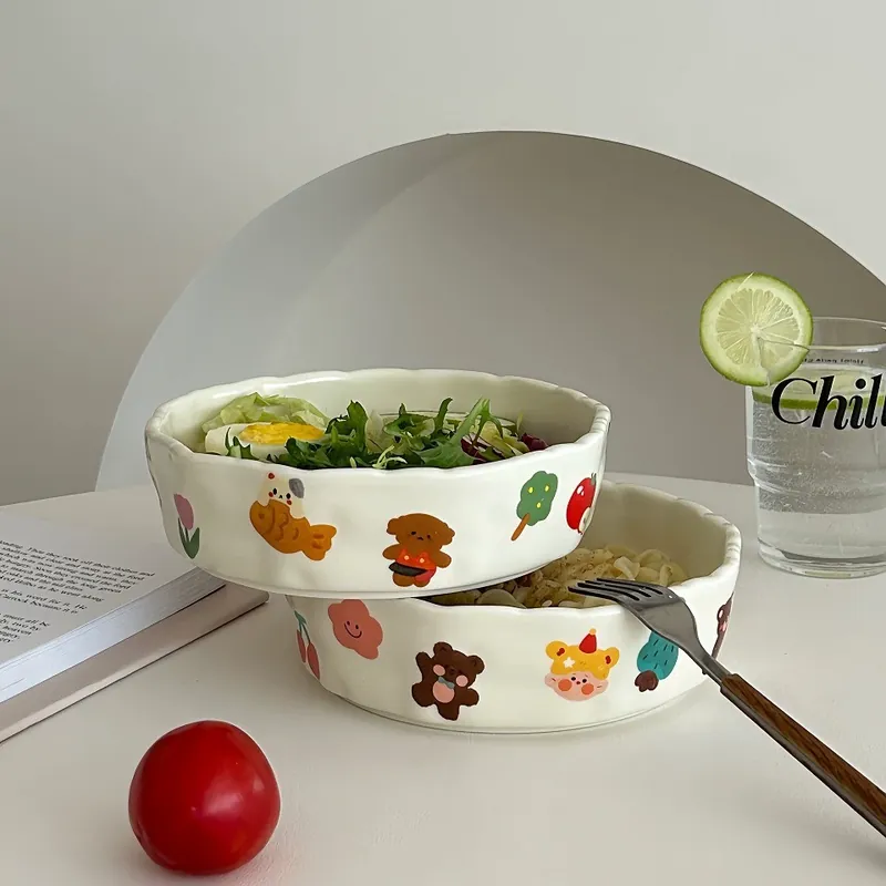 Plato pintado a mano tableware view 2