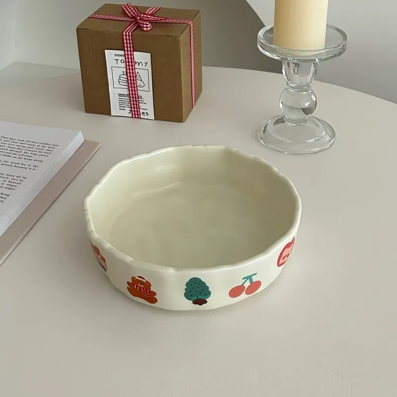 Plato pintado a mano tableware view 6