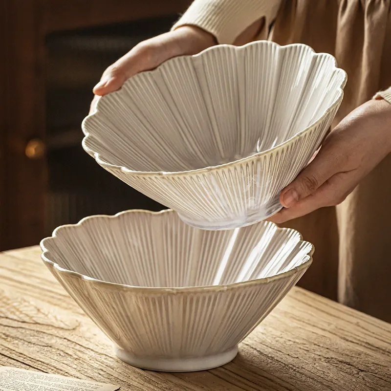 Japanese Ceramic Noodle Bowl tableware view 2