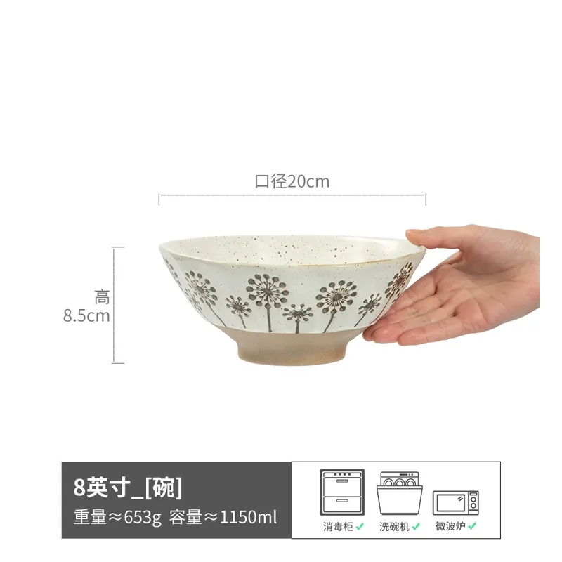 Japanese Ceramic Noodle Bowl tableware view 8