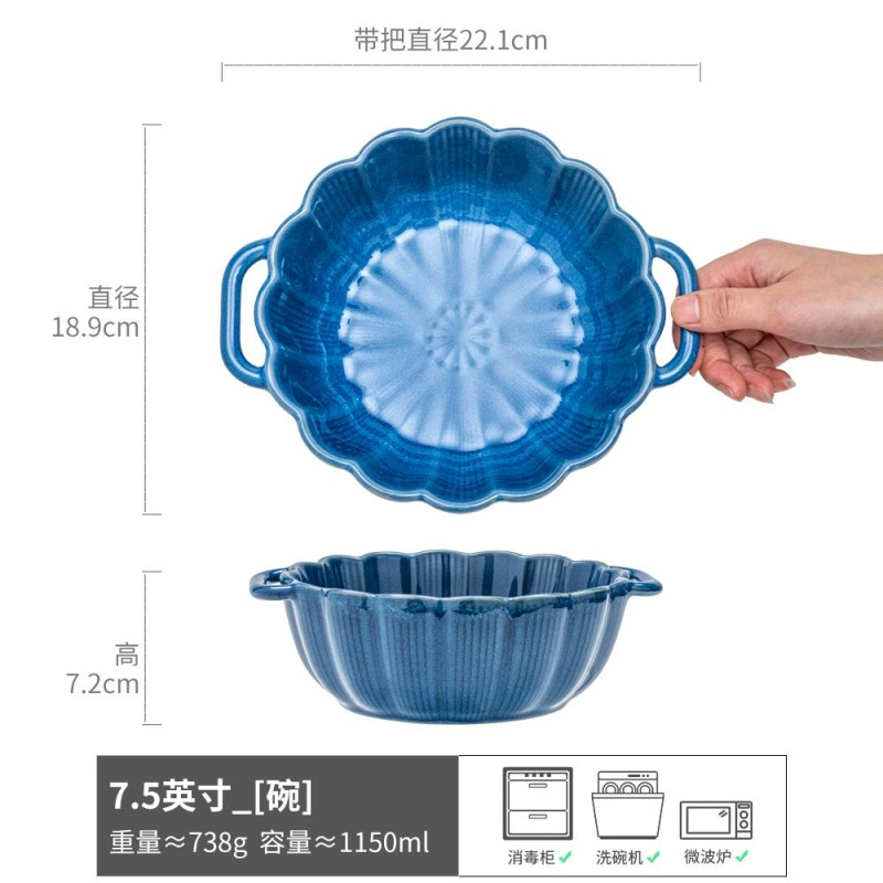 Japanese Ceramic Noodle Bowl tableware view 11