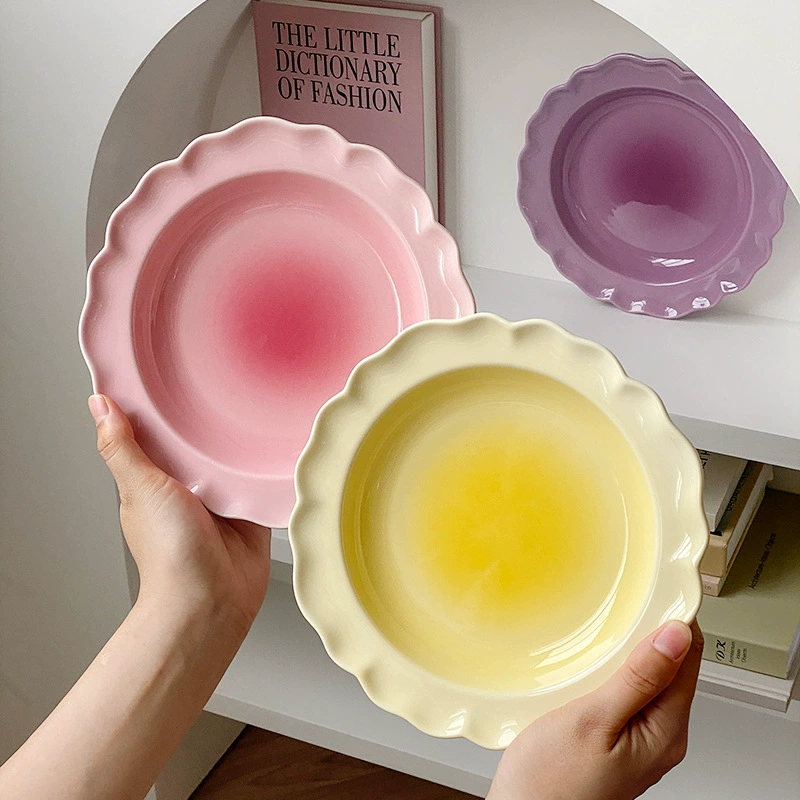 磁器グラデーションピンクプレート tableware view 3