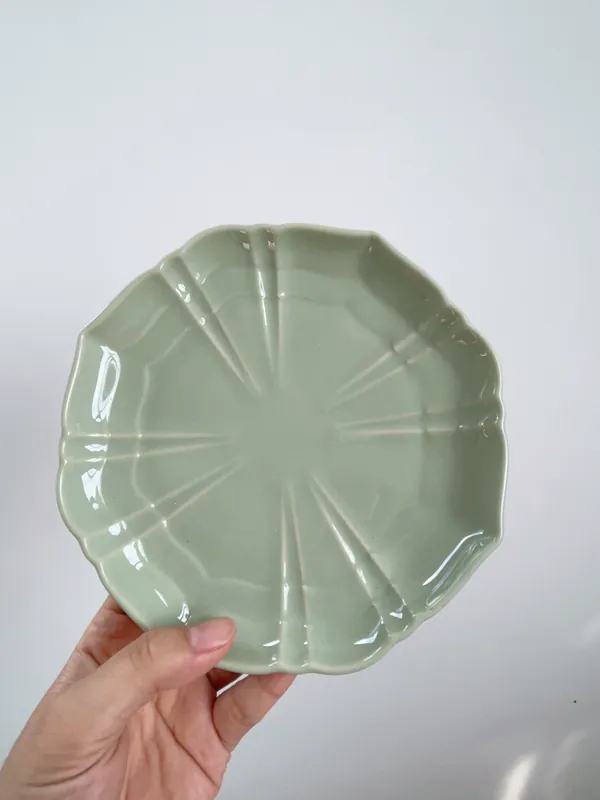 طبق ووعاء بنقش أخضر ياباني tableware view 7