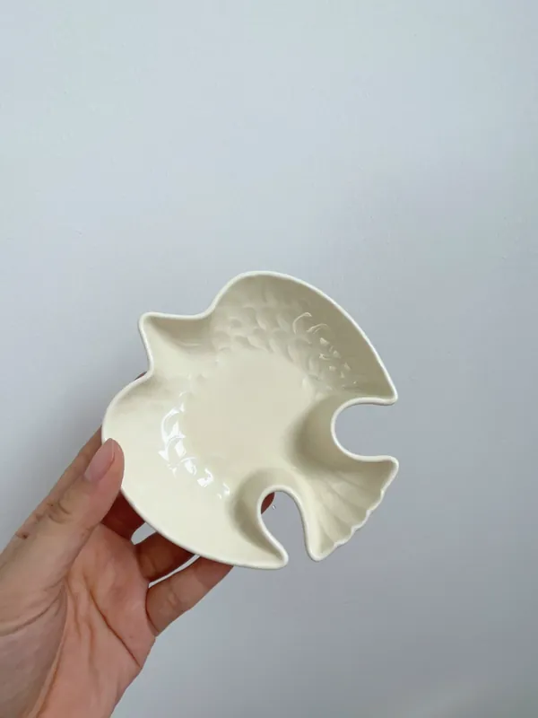 Japanese Cream Green Ceramic Plate tableware view 5