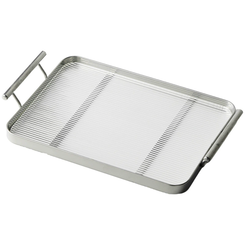 Plateau rond en céramique avec poignées tableware view 5